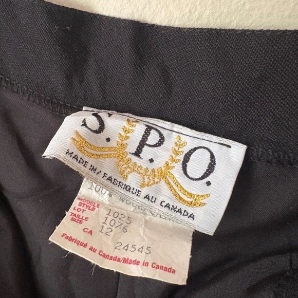 Vintage Wool High-Rise Made in Canada Pants - Picture 3 of 4